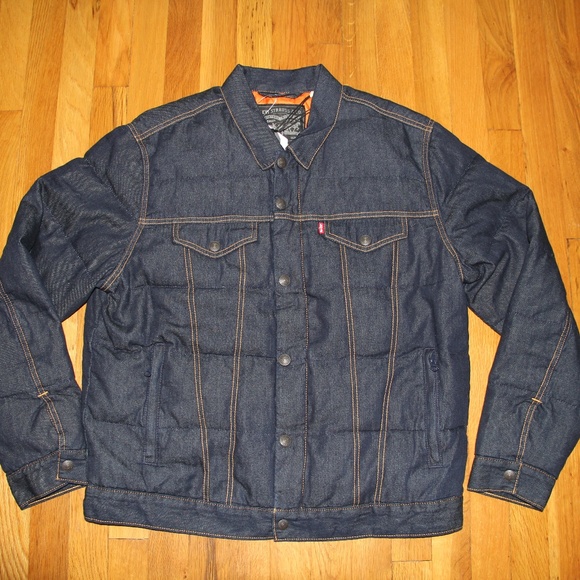 levis denim puffer jacket